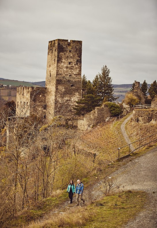 Wanderer auf dem Rheinsteig | © Marco Rothbrust