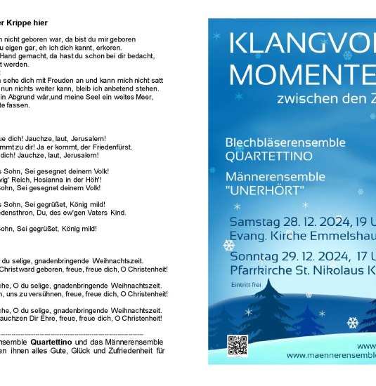 Flyer | © Männerensemble Unerhört